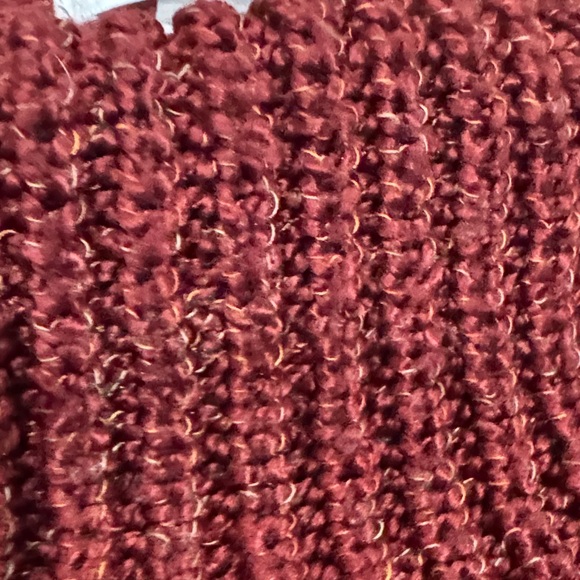 dressbarn Maroon/red Cowl Neck Sweater - Picture 3 of 9